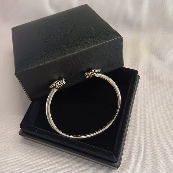 Chrome Hearts 925 Silver Double Dog Bracelet